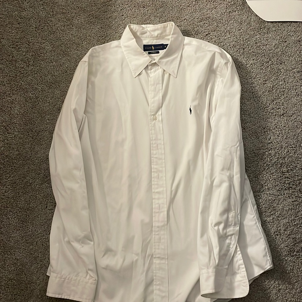 Men’s Ralph Lauren white dress shirt
